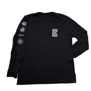 Ethika LA Clippers Long Sleeve Tee Shirt 4 Logo 1972-Present Mens Large Black